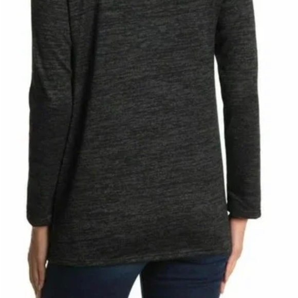 Forgotten Grace Women's Brushed Hacci Long Sleeve T-Shirt Dark Charcoal size M. - Picture 5 of 5